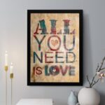 Quadro Decorativo All You Need Is Love