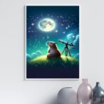 Quadro Decorativo Astronomia - Capivara