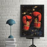 Quadro Decorativo Boxe - Luvas Vermelhas