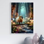 Quadro Decorativo Capivara Encantada