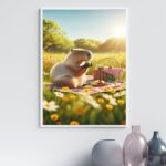 Quadro Decorativo Capivara - Pic Nic