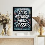 Quadro Decorativo Deus Abençoe Meus Passos