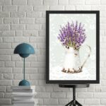 Quadro Decorativo Lavanda - Renda