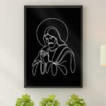 Quadro Jesus Moderno - One Line