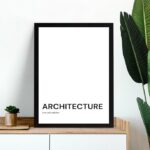 Quadro Minimalista Architecture - My Only Addiction