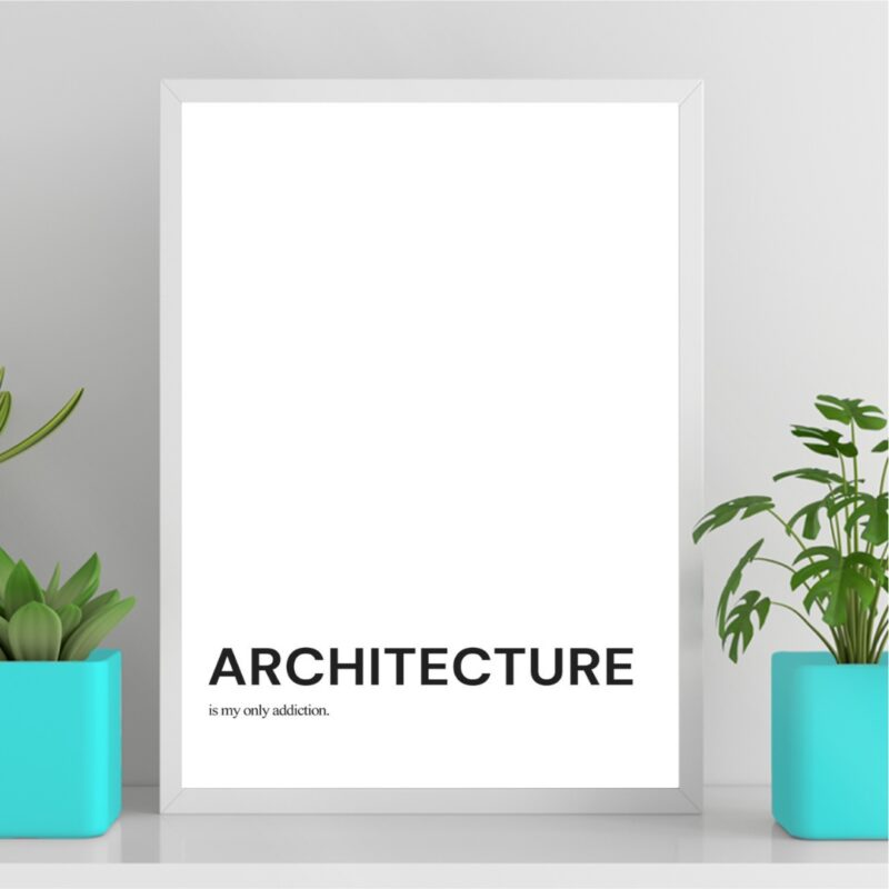 Quadro Minimalista Architecture - My Only Addiction b