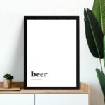 Quadro Minimalista Beer - My Only Addiction