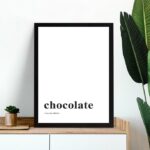 Quadro Minimalista Chocolate - My Only Addiction