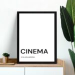 Quadro Minimalista Cinema - My Only Addiction