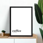 Quadro Minimalista Coffee - My Only Addiction