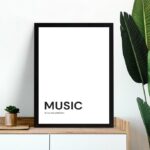 Quadro Minimalista Music - My Only Addiction