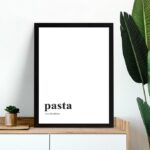 Quadro Minimalista Pasta - My Only Addiction