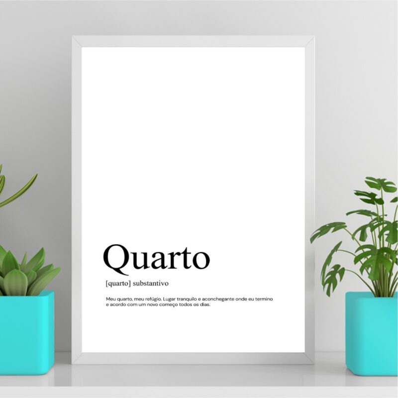 Quadro Minimalista Quarto - Definição b