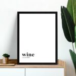 Quadro Minimalista Wine - My Only Addiction