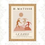 Quadro Moldura Dourada Matisse - La Danse