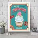 Quadro Para Cozinha Cupcake