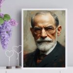 Quadro Sigmund Freud Estilo Pintura