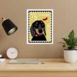 Quadro Dachshund Selo Salsicha