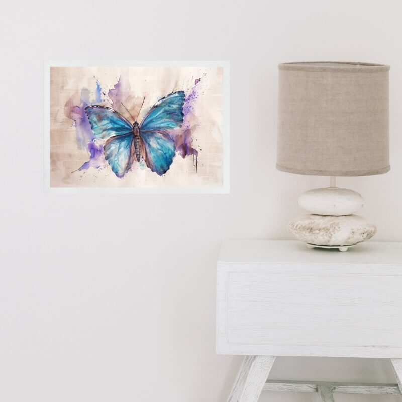 Quadro Decorativo Arte Borboleta Horizontal b