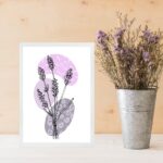 Quadro Decorativo Arte Lavanda - Estampas