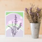 Quadro Decorativo Lavanda - Lilás e Verde