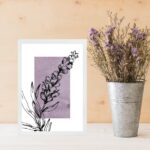 Quadro Decorativo Lavanda - Moderno