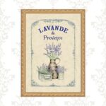 Quadro Moldura Dourada Lavanda Provençal