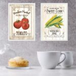 Kit 2 Quadros Vintage Para Decorar Cozinha