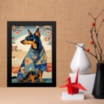 Quadro Decorativo Arte Oriental - Cachorro