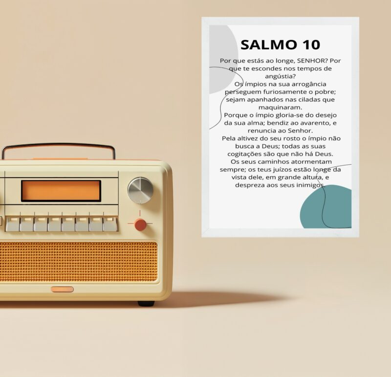 Quadro Decorativo Salmo 10