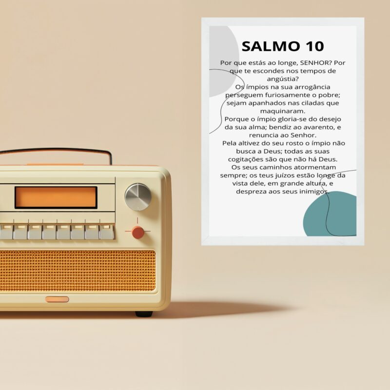 Quadro Decorativo Salmo 10