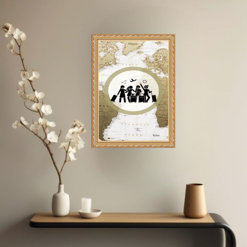 Quadro Decorativo Viagem Vintage