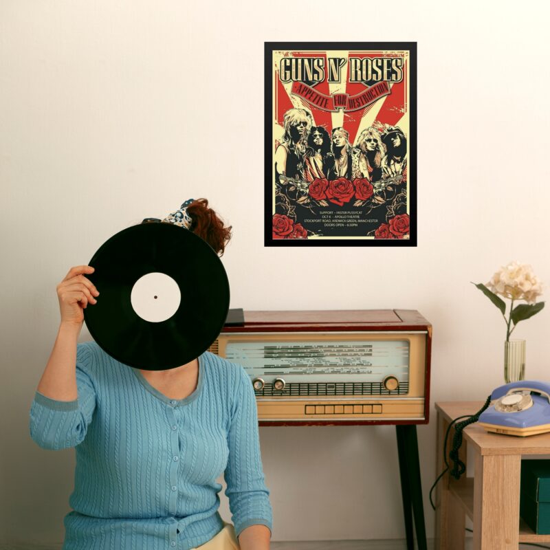 Quadro Decorativo Guns N Roses Poster