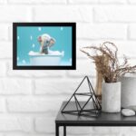 Quadro Para Banheiro Elefantinho - Horizontal