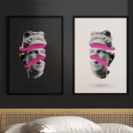 Kit 2 Quadros Decorativos Pop - Esculturas